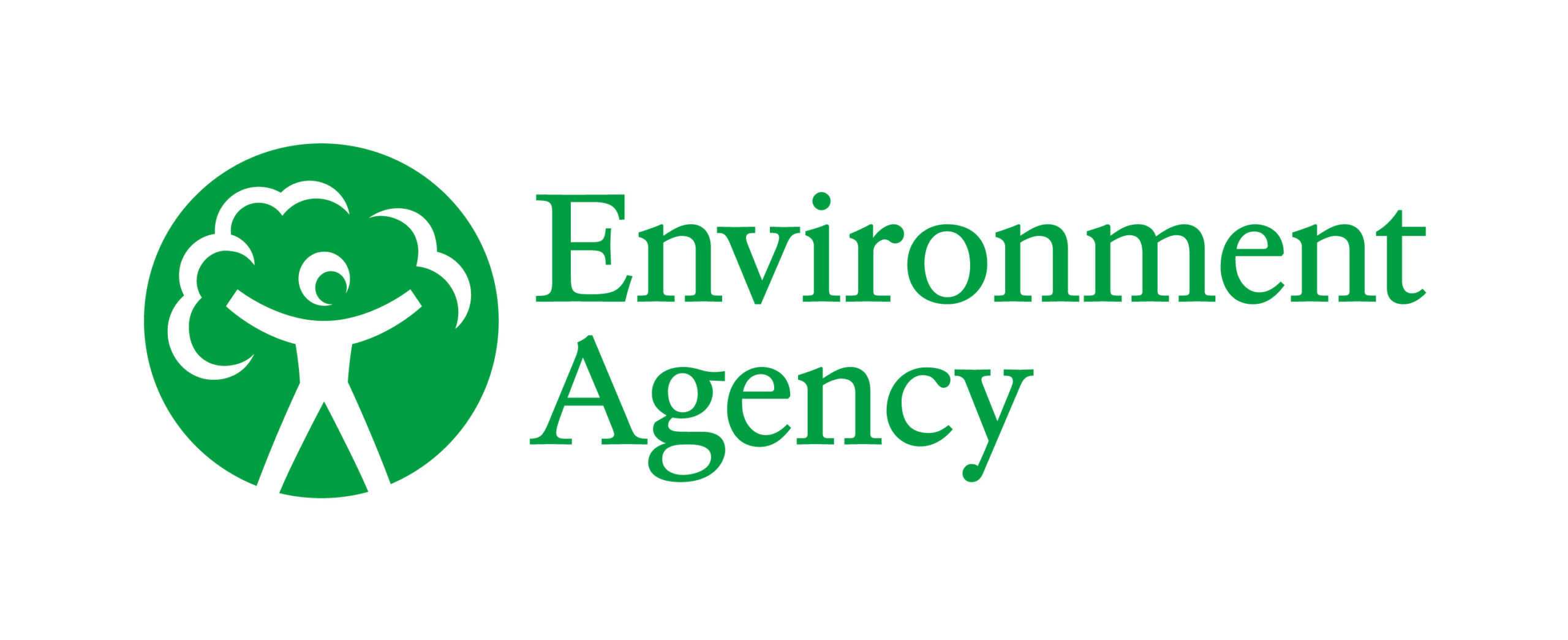 Environment Agency logo with green man under a tree