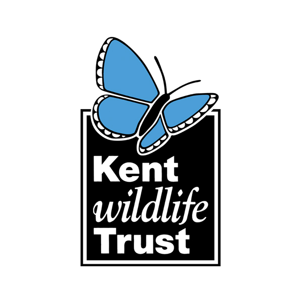 Kent Wildlife Trust logo with blue butterfly