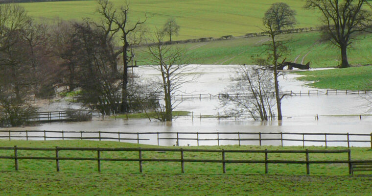 Flooding in fields
