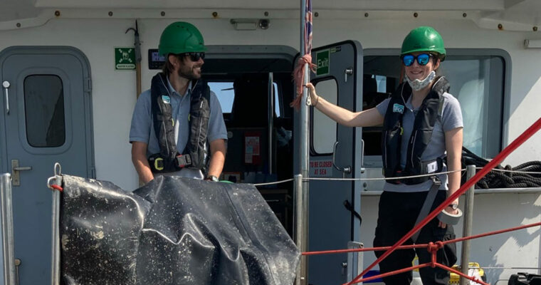 IFCA Staff heading out to complete a Goodwin Sands Survey