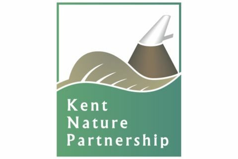 kent nature partnership logo with hops and oast