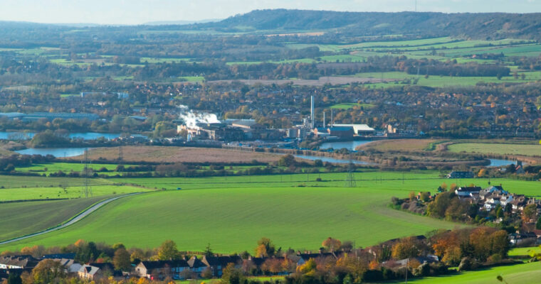 View across the Medway Gap